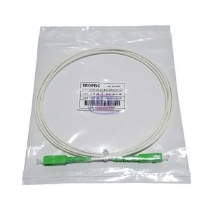 Jarretière abonnée FTTH G657A2 blanche 2,8 mm SC/APC-SC/APC