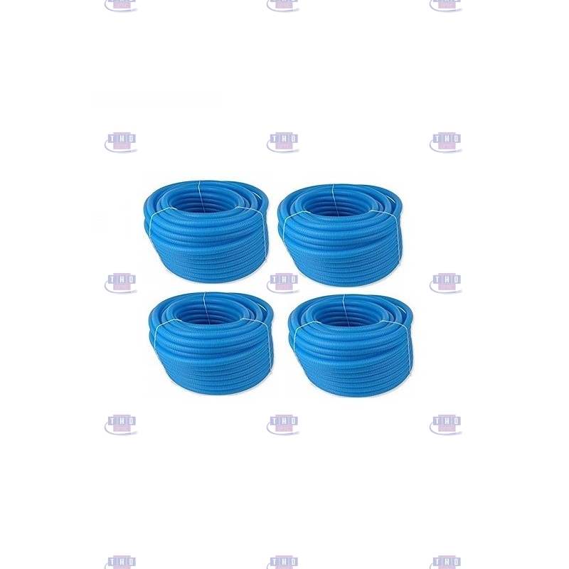 Palette de gaines fendues bleues en PVC