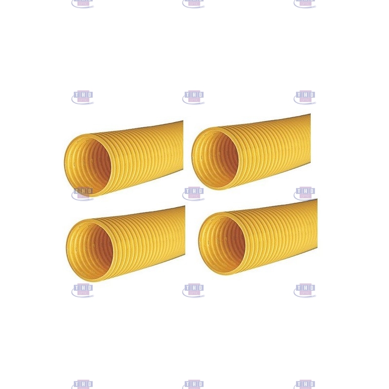 Palette de gaines fendues jaunes en PVC