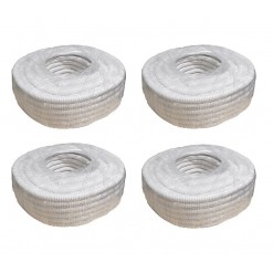 Palette de gaines fendues blanches en PVC