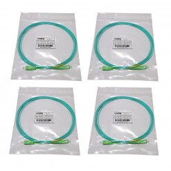 Carton de 600 jarretière simplex monomode G657A2 1,6 mm turquoise SC/APC-SC/APC