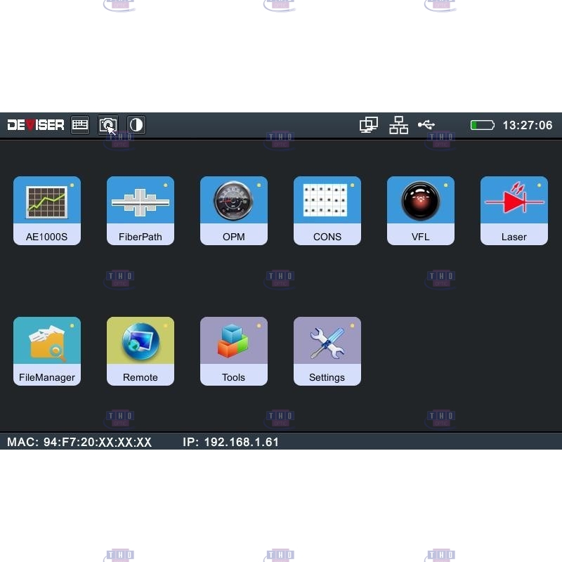 Mini OTDR DEVISER AE3100CM QUAD 850/1300 nm & 1310/1550 nm, 25/27dB & 37/35dB