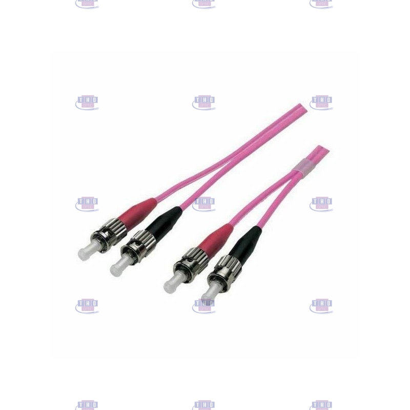 Jarretière duplex Multimode OM4 violette LC/PC-ST/PC