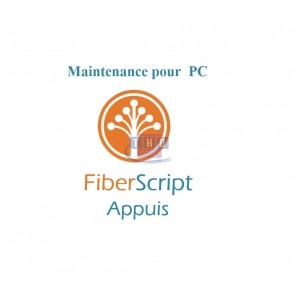 Abonnement  de maintenance FiberScript Appuis sur PC