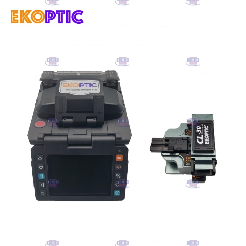 Kit mini soudeuse fibre optique EKOPTIC S-22 avec cliveuse CL-30