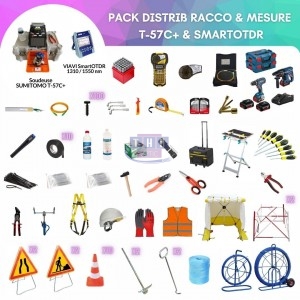 Pack FTTH Distrib Racco & Mesure T-57C+ SmartOTDR