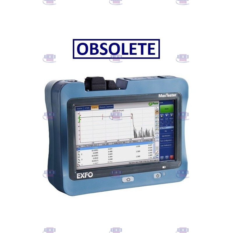 Kit mini OTDR monomode EXFO MaxTester 715B 1310/1550 nm 30/28 dB