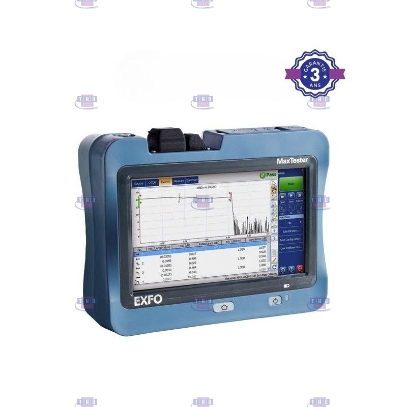 Mini OTDR monomode EXFO MaxTester 715D 1310/1550 nm 32/30 dB