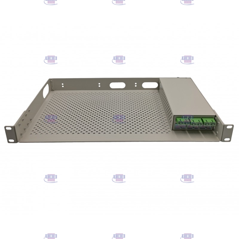 Tiroir optique 19“ avec plateau modem équipés 6 FO SC/APC monomodes