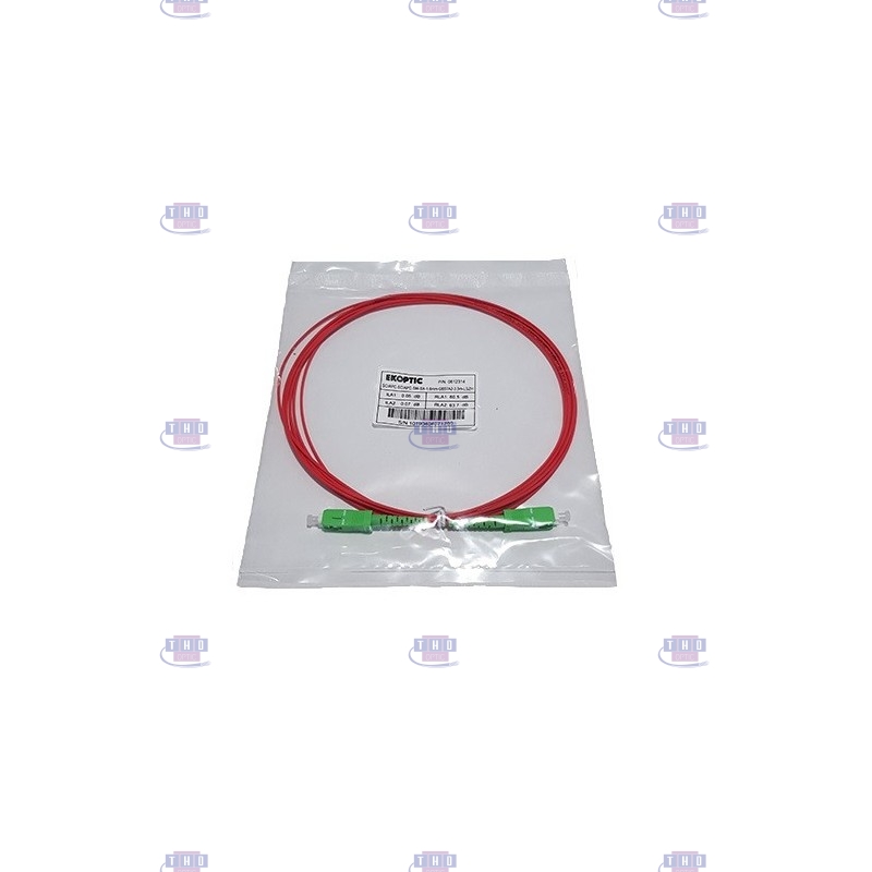 Jarretière simplex monomode G657A2 1,6 mm rouge SC/APC-SC/APC
