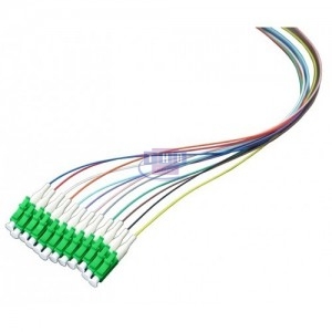 Lot de 12 Pigtails monomode colorés G652D LC/APC