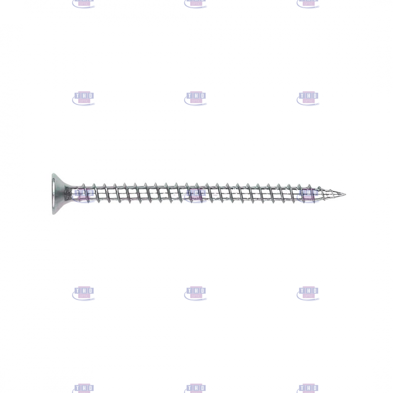 Boîte de 250 vis à bois Zingué blanc PZ 6 x 40 mm