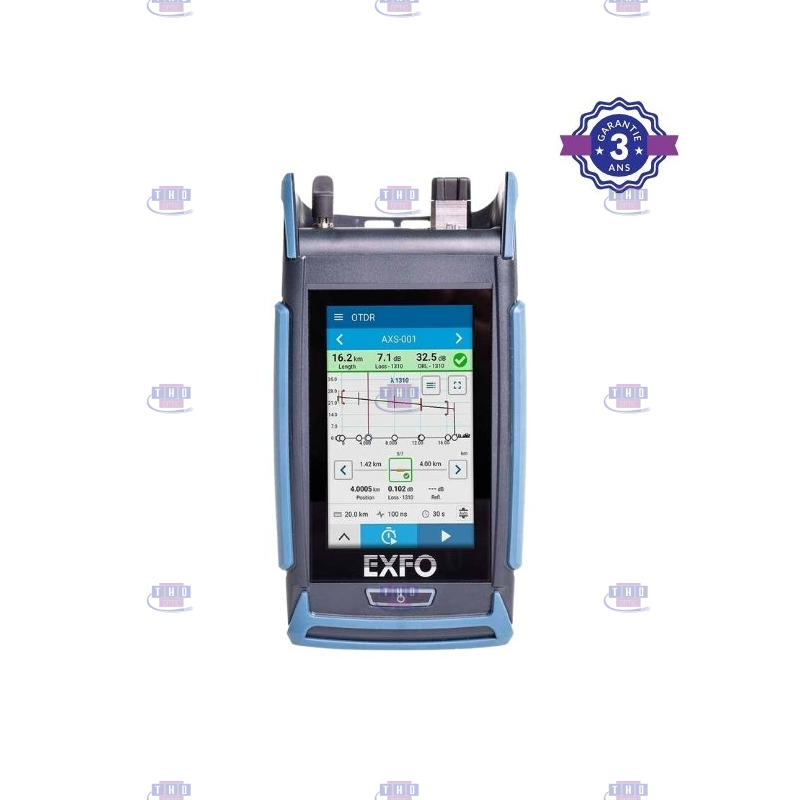 Mini OTDR monomode EXFO AXS-120 1310/1550 nm 34/32 dB