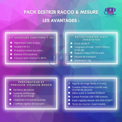 Pack FTTH Distrib Racco & Mesure T-56+ SmartOTDR