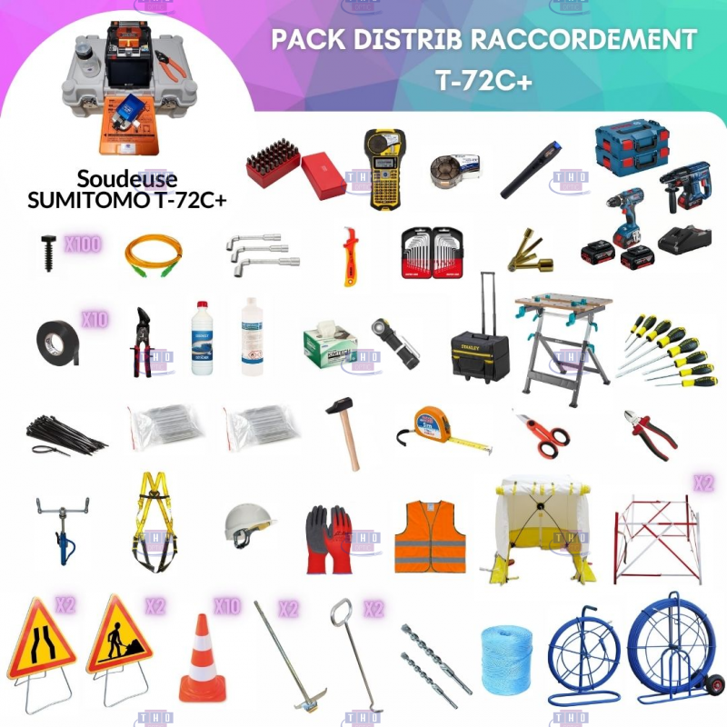 Pack FTTH Distrib raccordement T-72C+