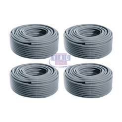 Palette de gaines fendues grises en PVC Ø 18 mm