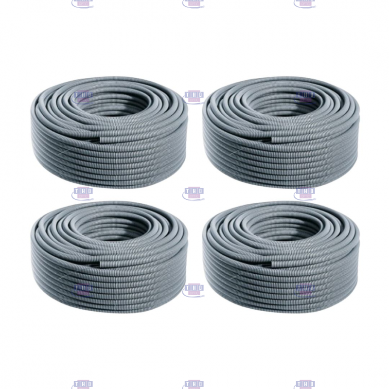 Palette de gaines fendues grises en PVC Ø 18 mm