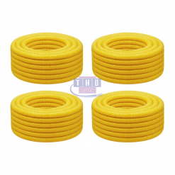 Palette de gaines fendues jaunes en PVC Ø 18 mm