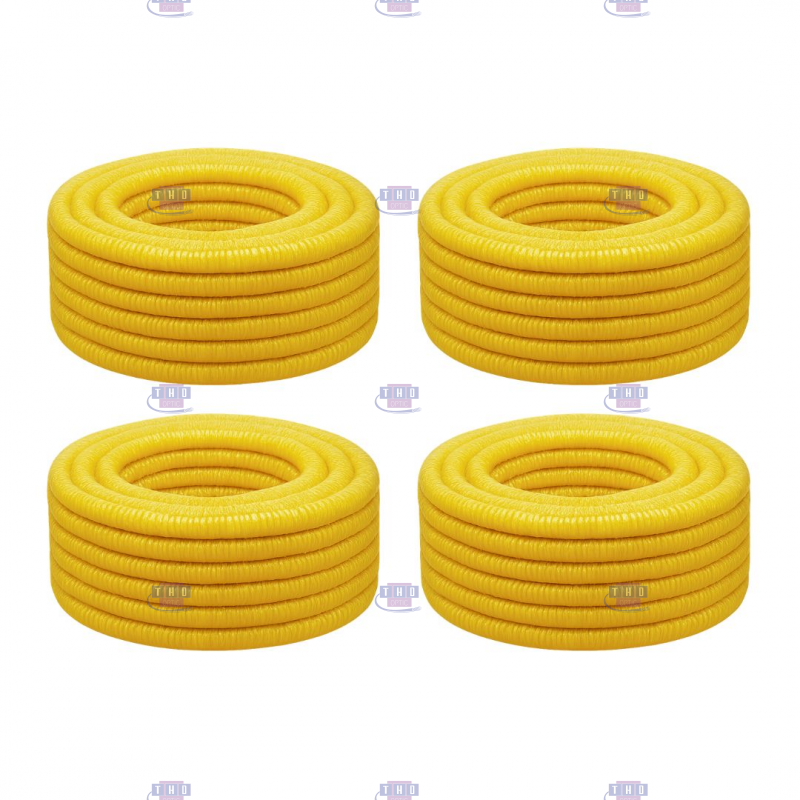 Palette de gaines fendues jaunes en PVC Ø 18 mm