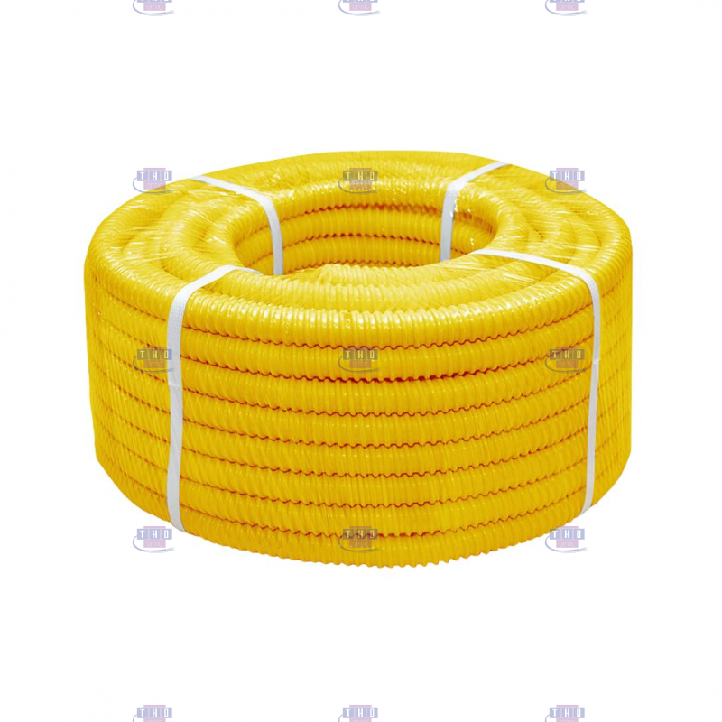 Palette de gaines fendues jaunes en PVC Ø 18 mm