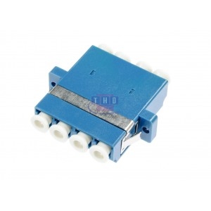 Raccord quadriplex monomode bleu LC/UPC