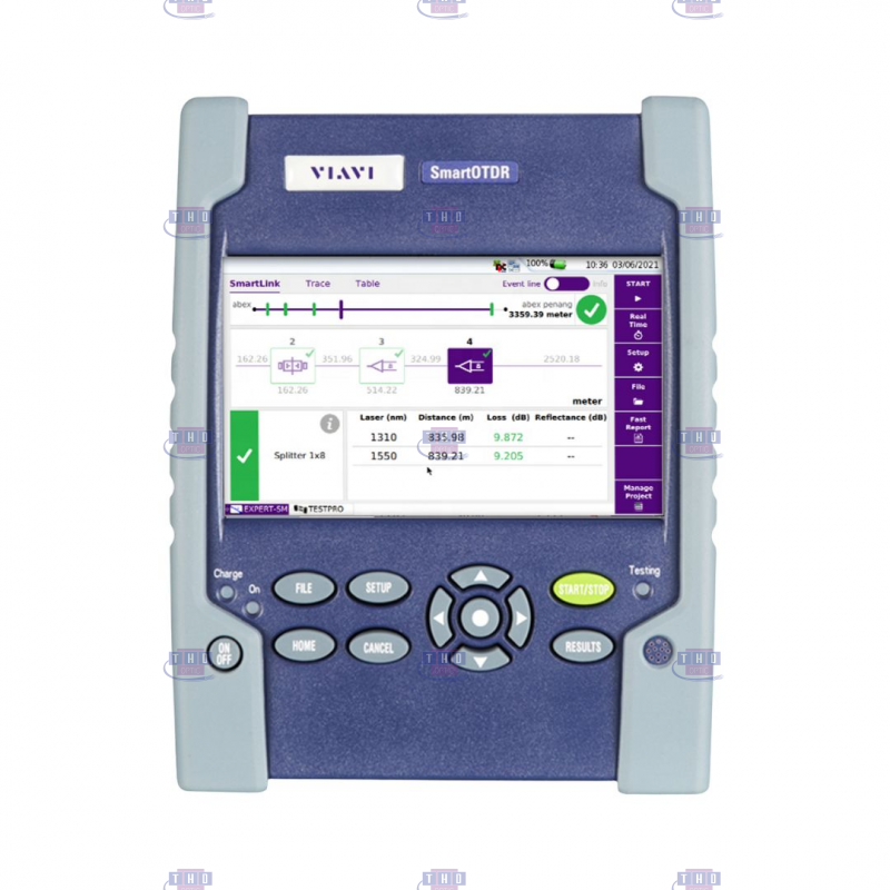 OTDR monomode VIAVI SmartOTDR 1310/1550 nm 40/40 dB