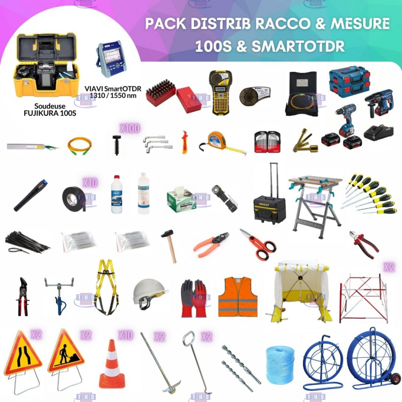 Pack FTTH Distrib Racco & Mesure 100S / SmartOTDR