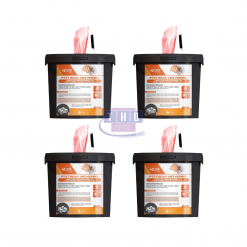 Lot de 6 seaux de 90 lingettes nettoyantes universelles imbibées